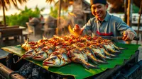 resep ikan bakar agar bumbu meresap ©Ilustrasi dibuat AI