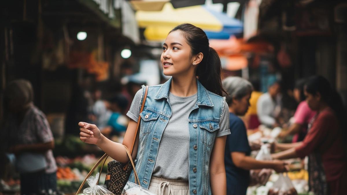 12 Inspirasi Outfit Ibu-Ibu ke Pasar yang Tidak Pasaran, Stylish Nyaman Bawa Belanjaan