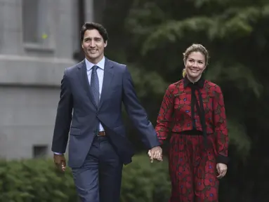 Perdana Menteri Kanada Justin Trudeau umumkan perceraiannya dengan sang istri, Sophie Gregoire, pada Rabu, 2 Agustus 2023, via akun Instagramnya. (Justin Tang/The Canadian Press via AP, File)
