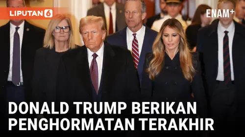 VIDEO: Donald Trump Berikan Penghormatan Terakhir pada Mantan Presiden Jimmy Carter di Capitol Rotunda