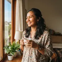 Kebiasaan sederhana di rumah yang bikin suasana hati lebih nyaman (AI generated)