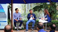 Diskusi Taman BRI yang mengambil tema Peran Digitalisasi dalam Mendorong UMKM Naik Kelas, Rabu (13/4).