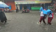 Depok Diguyur Hujan Deras, Genangan Air Mulai Bermunculan