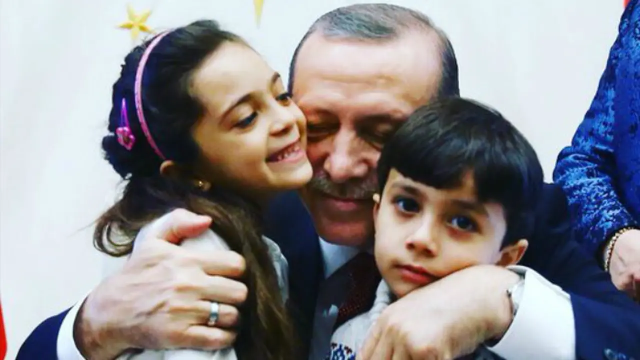 Bana Alabed saat bertemu dengan Presiden Erdogan