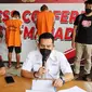 Kasat Reskrim Polresta Manado Kompol Taufiq Arifin saat jumpa pers di Mapolresta Manado, pada Jumat (25/2/2022) sore.