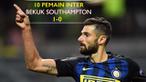 Video gol Antonio Candreva saat Inter Milan berjumpa Southampton, Jumat (21/10/2016) dinihari WIB