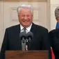 Boris Yeltsin & Bill Clinton (Jim McKnight/AP)