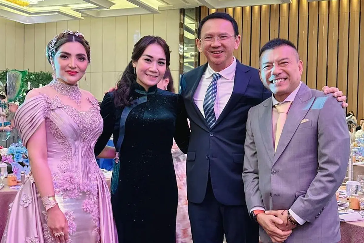 Puput dan Ahok di ultah Ashanty ke-40