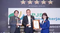 Bukti Tata Kelola Unggul, BPJS Ketenagakerjaan Sabet Penghargaan 5 Stars Gold di Ajang GRC &amp; Leadership Award 2025