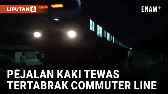 Tragedi di Rel: Pejalan Kaki Meregang Nyawa Terlindas Commuter Line