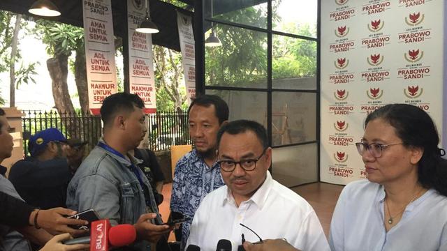 Direktur Materi dan Debat Badan Pemenangan Nasional (BPN) Prabowo-Sandi, Sudirman Said