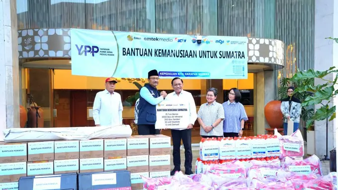 Emtek Group Berikan Bantuan Kemanusiaan untuk Korban Bencana di Sumatra Barat, Sumatra Utara, dan Aceh. Dok. Emtek
