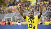 Youssoufa Moukoko menjadi pemain termuda di Piala Dunia 2022, yaitu 17 tahun. Ia terpilih masuk ke squad Timnas Jerman setelah tampil memukau bersama Borussia Dortmund. Moukoko tercatat telah mencetak 6 gol dari 22 penampilannya di semua ajang. (AFP/Ina Fassbender)