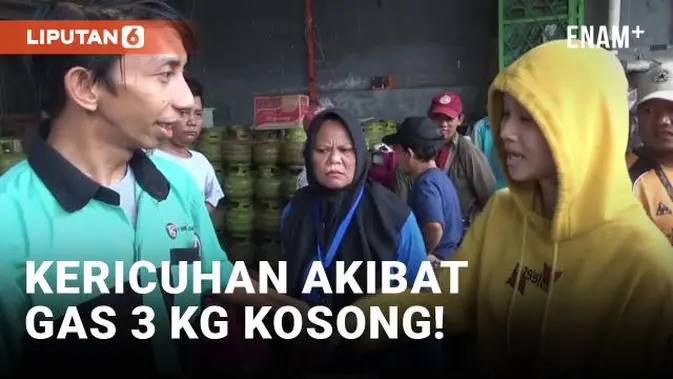 Gas 3 Kg Langka, Warga Bersitegang di Depan Pangkalan