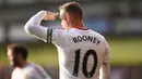 Kapten Manchester United, Wayne Rooney kecewa gagal meraih kemenangan atas Crystal Palace pada laga Liga Inggris di Stadion Selhurst Park, Inggris, Sabtu (31/10/2015). MU bermain imbang 0-0 dengan Palace. (Action Images via Reuters/Tony O'Brien)