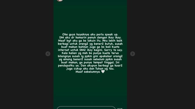 Audi Marissa Tolak Ikut Tren Ikoy-Ikoyan: Berbagi Cukup Aku dan Tuhan yang Tahu