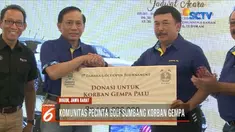 YPP SCTV-Indosiar salurkan bantuan dari Tamara Golf Club untuk korban bencana di Palu dan Donggala, Sulawesi Tengah.
