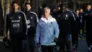 Pelatih Prancis, Didier Deschamps, saat sesi latihan jelang laga kualifikasi Piala Eropa 2020 di Clairefontaine, Paris, Rabu (20/3). Prancis akan berhadapan dengan Moldova. (AP/Christophe Ena)