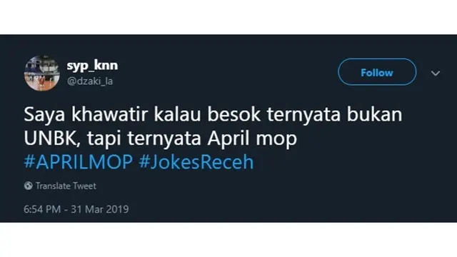 April Mop Trending, Tanggapan Netizen Kocak Abis