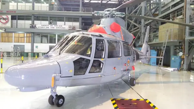 Helikopter HX-5609 Buatan PT DI. (Tommy/Liputan6.com)
