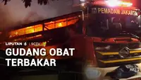 Kebakaran Gudang Obat Dekat Permukiman, Warga Berhamburan