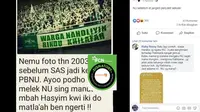 [Cek Fakta] Gambar Tangkapan Layar Foto Spanduk NU