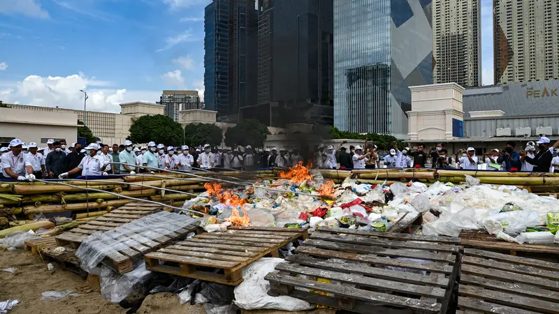 Hari Anti Narkotika Internasional di Kamboja