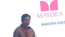 Presiden Direktur Mayora Group  Andre Atmadja memberi sambutan saat konferensi pers di Jakarta, Selasa (6/2). Mayora menunjukkan pertumbuhan bisnis perusahaan yang melebihi 30 persen dibanding tahun sebelumnya. (Liputan6.com/Angga Yuniar)