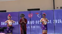 Duta Besar Indonesia untuk Finlandia dan Estonia, Ratu Silvy Gayatri, dalam acara Indonesian and Finland Festival (IFF) 2024 di Lasipalatsian Aukio, Helsinki, pada Sabtu dan Minggu (15-16/6/2024). (Dok. KBRI Helsinki)