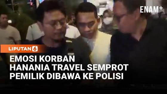 Emosi Korban Penipuan Umrah Hanania Travel Semprot Pemilik Saat Dibawa ke Polisi