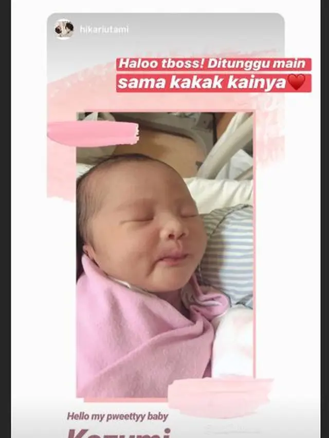 Potret Putri Pertama Ryuji Utomo, Resmi Jadi Ayah