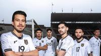Jersey tandang Timnas Indonesia. (Erspo)