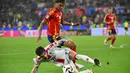 La Furia Roja berhasil meredam permainan tim debutan Euro 2024, Georgia dengan skor 4-1. (Alberto PIZZOLI / AFP)