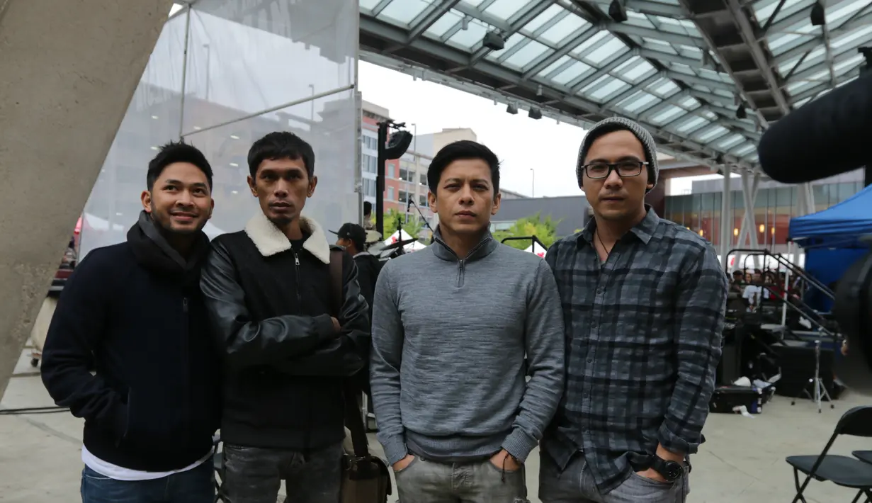 Grup band pop asal Indonesia yang digawangi David, Lukman, Uki, dan Ariel, NOAH, baru saja menggelar konser di New York pada 9 Oktober lalu. (via Febri Yudha/Vidio.com)