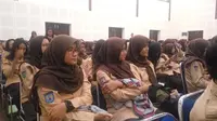 Mandiri Taspen menggelar diskusi bertajuk Edukasi Perbankan dan Literasi Keuangan Sahabat Menuju Masa Depan digelar di SMAN 6 Yogyakarta (Liputan6.com/ Switzy Sabandar)