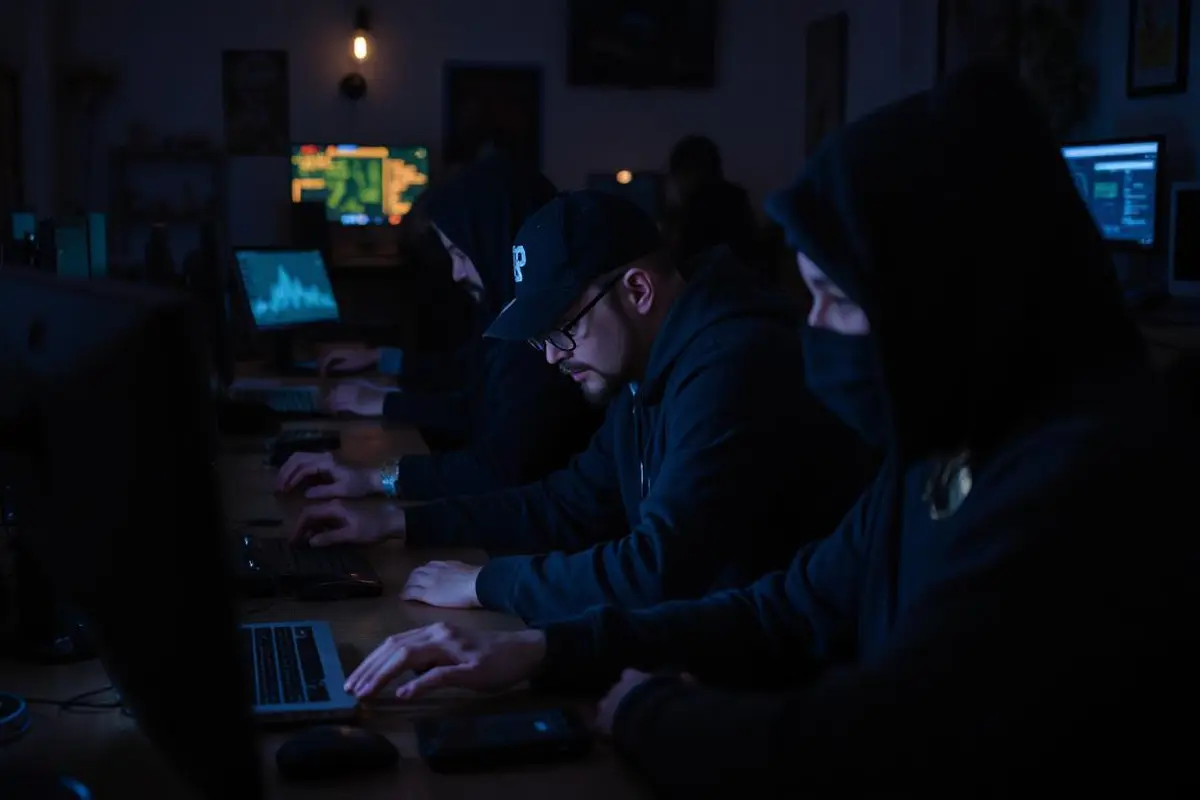Ilustrasi peretas atau cyber hacker internet atau kripto. (Foto by AI)
