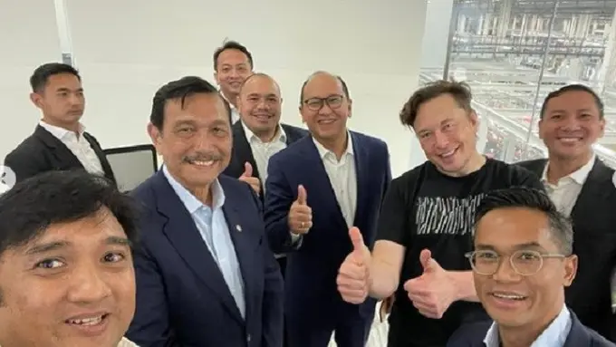 Elon Musk dan Luhut Binsar Pandjaitan