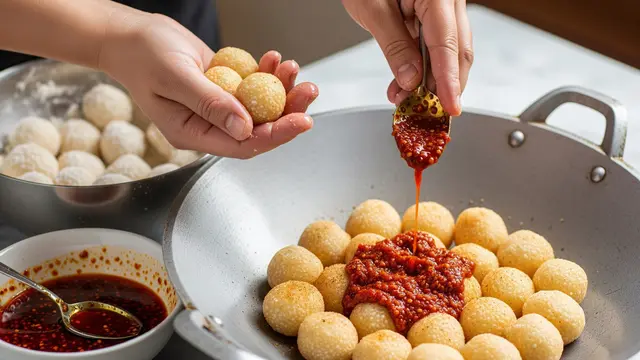 Cimol Bojot dan Chili Oil