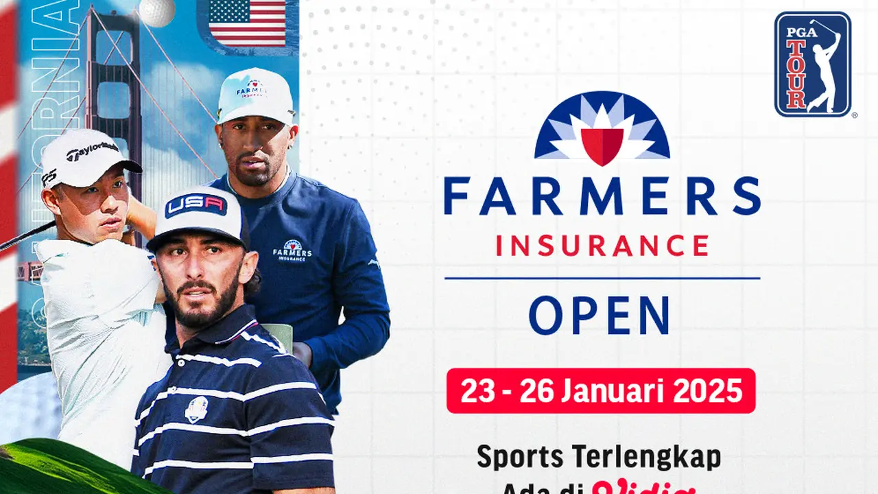 Jadwal dan Link Live Streaming PGA Tour 2025 Farmers Insurance Open