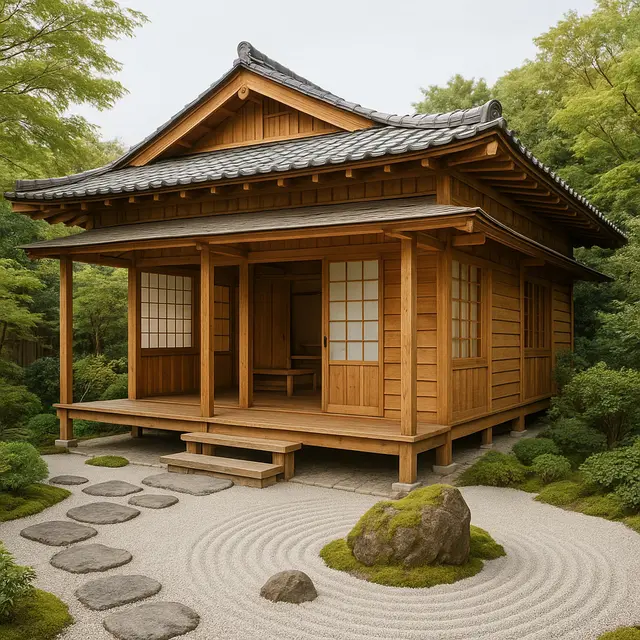 Model Rumah Kayu Gaya Jepang