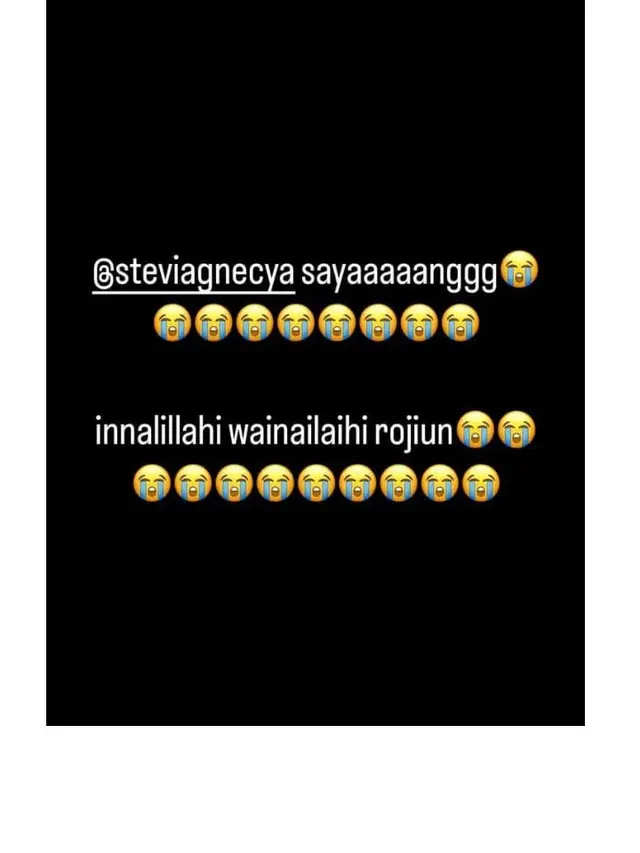 Stevie Agnecya Meninggal Dunia, Ini 8 Ucapan Duka Artis yang Sempat Tak Percaya