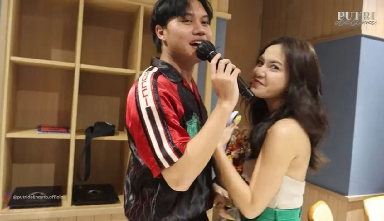 Rizky Febian dan Mahalini Raharja (Youtube/Putri Delina)