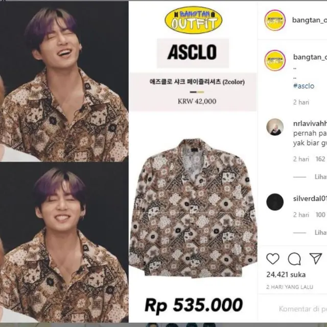 Sempat Bikin Heboh, Jungkook BTS Ternyata Bukan Pakai Baju Batik