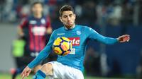 Jorginho kemungkinan bakal dilepas Napoli ke MU (CARLO HERMANN / AFP)