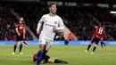 Pemain Chelsea, Eden Hazard menjadi penentu kemenangan timnya saat melawan AFC Bournemouth pada lanjutan Premier League di Vitality Stadium, Bournemouth, (28/10/2017). Chelsea menang 1-0. (Steven Paston/PA via AP)