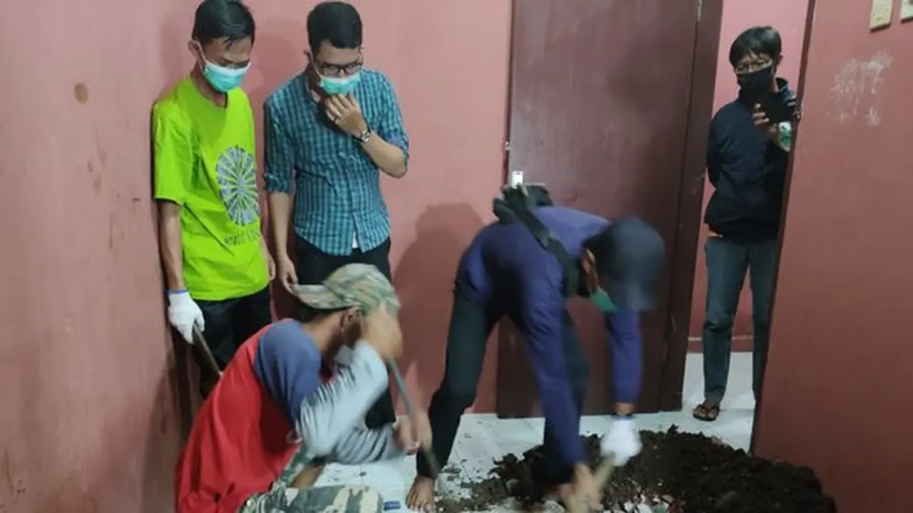 Tkp pria dikubur di depok
