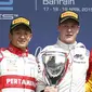 Rio yang tampil bersama tim Campos Racing dengan dukungan Pertamina naik 10 posisi dari urutan start dan menuntaskan feature race Bahrain di podium runner-up.