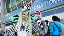 Sejumlah aktor, pembuat film, penulis dan ilustrator buku komik, serta para penggemar datang ke San Diego Convention Center untuk menghadiri malam pratinjau Comic-Con International. (Richard Shotwell/Invision/AP)