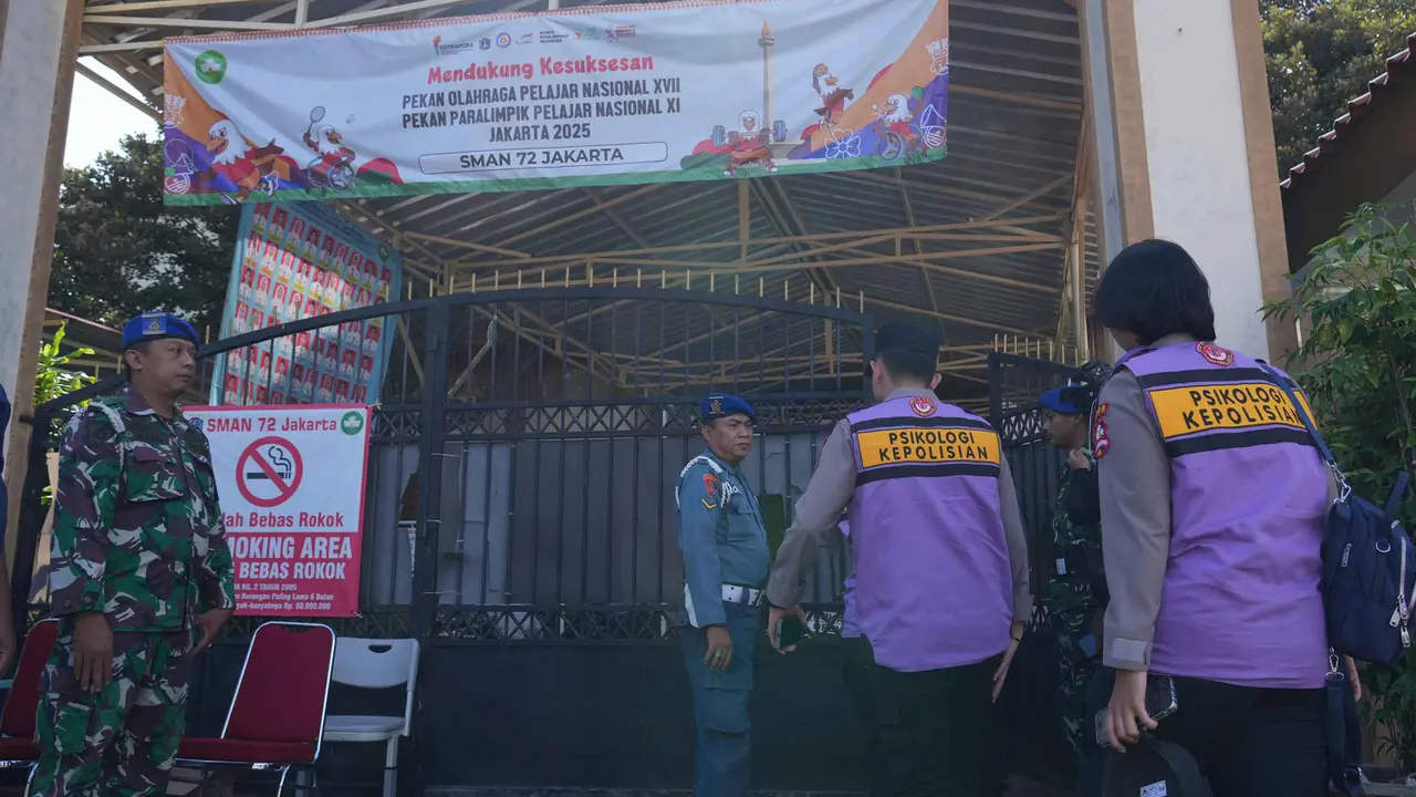 SMAN 72 Jakarta Masih Dijaga Ketat Personel Polisi Militer