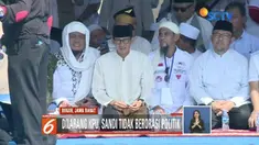 Sandiaga Uno hadiri acara Bogor Bermunajat di Lapangan Parkir Taman Buah Mekarsari, Bogor.